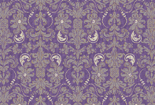 FRENCH TWIST A 5730 MP Damask Purple Grey Lonni Rossi Andover