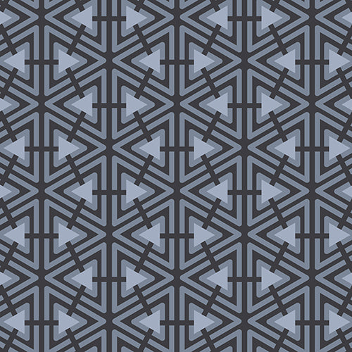 BY THE NUMBERS A 7858 MK Triangles Grey Lonni Rossi Andover