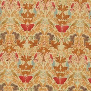 VOYSEY 2018 7322 16 Amber Damask V and A Museum MODA