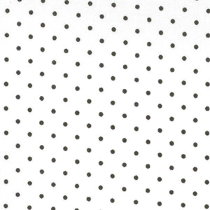 ESSENTIAL DOTS 8654 57 Black Dots White MODA BASICS