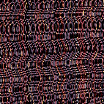 BELLISIMA 26213 JP Black / Dk Pink Wavy Stripe Quilting Treasures