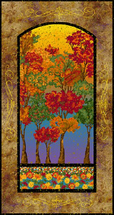 CHANGING SEASONS 10220 Panel Multi Metallic Ro Gregg Paintbrush Studios