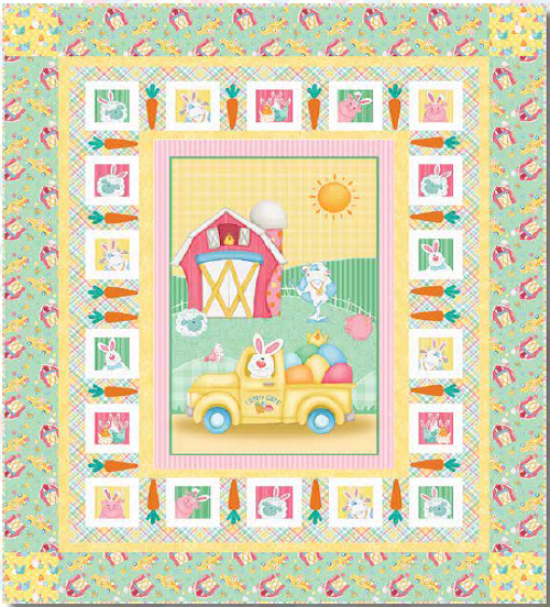 Down On The Bunny Farm Quilt - Free Pattern