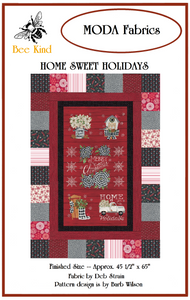 HOME SWEET HOLIDAYS BW111 Kit Throw Barbara Burnside Bee Kind Quilts Nauvoo