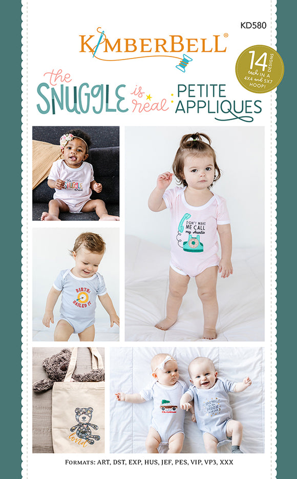 KIMBERBELL KD580 THE SNUGGLE IS REAL Petite Applique CD