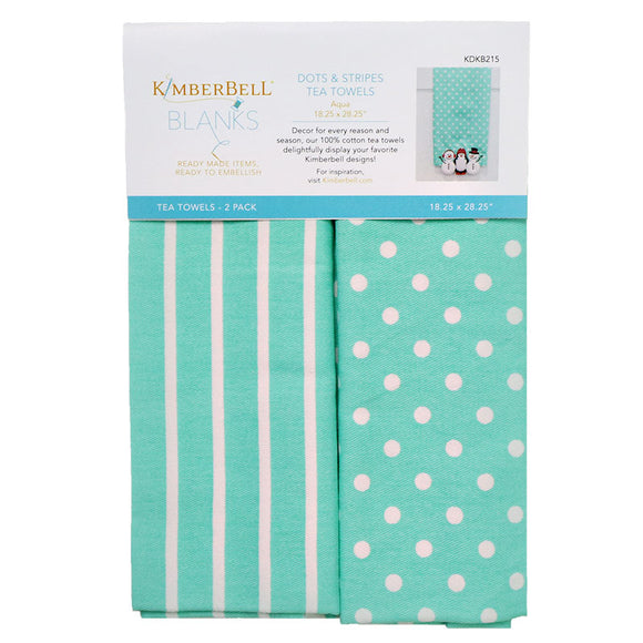 KIMBERBELL KDKB215 Aqua Tea Towels Kimberbell Blanks