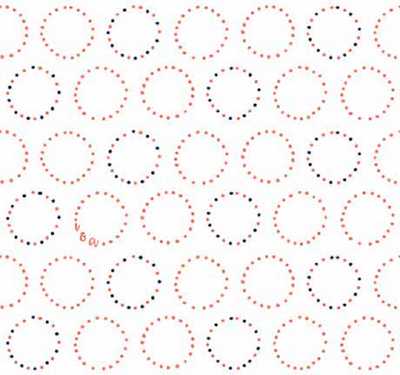 MELODIE 26311 Z Circles White Ink & Arrow Quilting Treasures