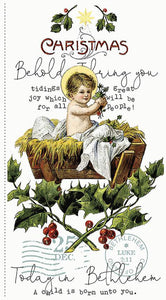 ALL ABOUT CHRISTMAS p10790 Panel White Nativity J Wecker Frisch Riley Blake