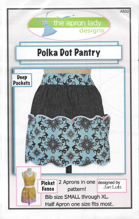 POLKA DOT PANTRY A502 Apron Pattern The Apron Lady Designs