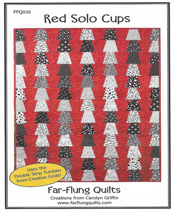 RED SOLO CUPS FFQ 026 Quilt Carolyn Griffin Far Flung Quilts