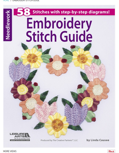 EMBROIDERY STITCH GUIDE 5744 Linda Causee Leisure Arts