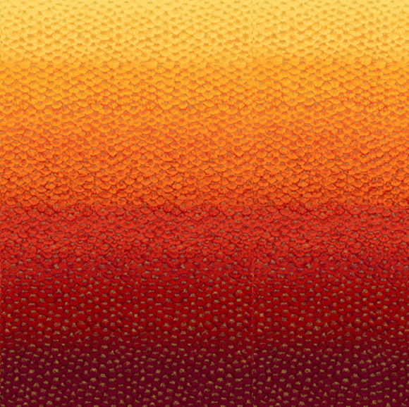 SHIMMER 22147M 24 Sunglow Red Metallic Dot Deborah Edwards Artisan Spirit Northcott