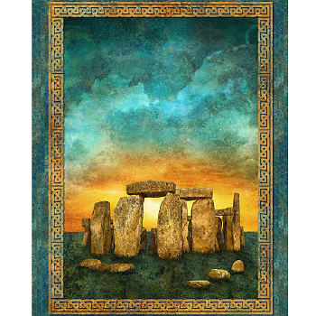 SOLSTICE DP39427 69 Panel Multi Stonehenge Northcott