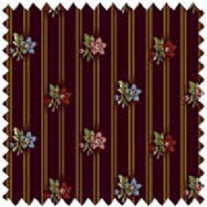 AUBERGINE 33639 2 Floral Stripe Whistler’s Studio Windham  FQ