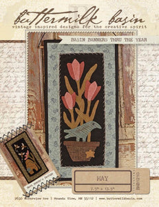BMB1210 BASIN BANNERS May Potted Tulips Buttermilk Basin