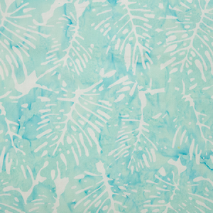 BOHO BEACH BATIK 80212 61 Palm Fronds Aqua Banyan Batiks