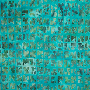 BOHO BEACH BATIK 80214 67 Squares Turquoise Banyan Batiks