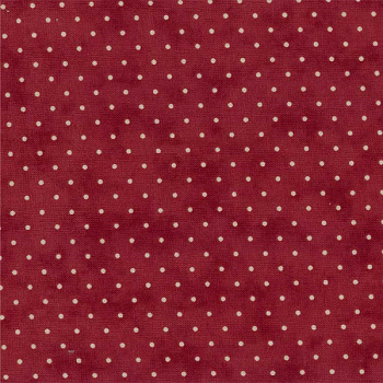 ESSENTIAL DOTS 8654 18 Red with White Dots  MODA