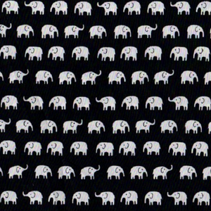 EVERY DAY PRINTS X2973 OB Elephant Black Benartex