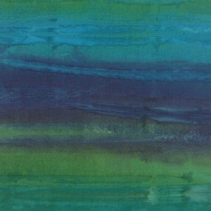 TROPICAL PUNCH 4338 37 Greens & Blues Batik Moda