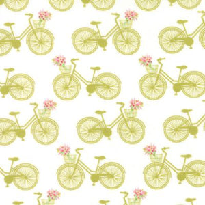 ACREAGE 45503 17 Bicycles Grass Green Shannon Orr Moda