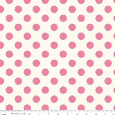 SWISS DOTS C620 70 Medium Dots Hot Pink Riley Blake