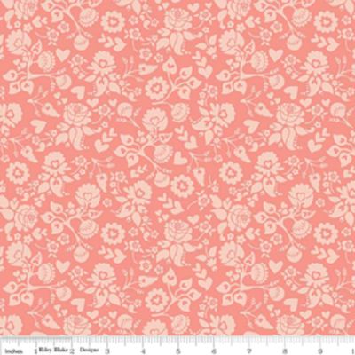 LOST & FOUND LOVE C4203 Floral Pink My Mind’s Eye Riley Blake Designs