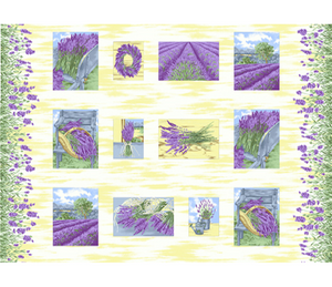 LAVENDER BLISS 5775 P Panel Purple Firetail Designs Andover