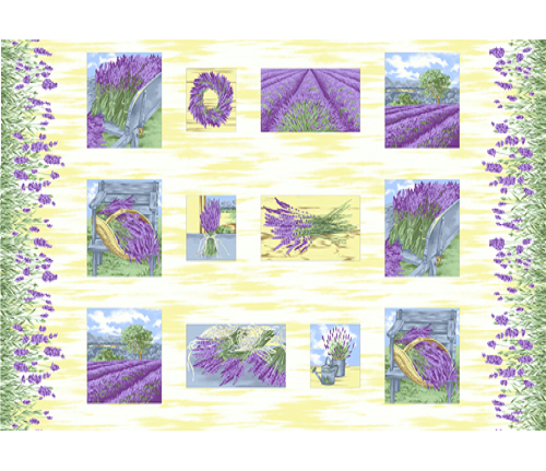 LAVENDER BLISS 5775 P Panel Purple Firetail Designs Andover