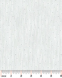 THIS ’N THAT 0866 11 Dew Drop Stripe Silver Nancy Halvorsen Benartex