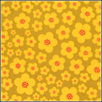 FLORA & FAUNA DC4360 Blossoms Mustard Michael Miller