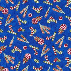 NUTCRACKER CHRISTMAS 120 7541 Candy Blue Fabri-Quilt