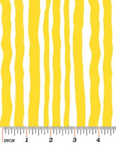 PALM SPRINGS 3964 33 Palm Stripe Yellow Contempo Benartex