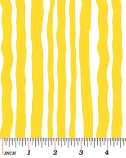PALM SPRINGS 3964 33 Palm Stripe Yellow Contempo Benartex