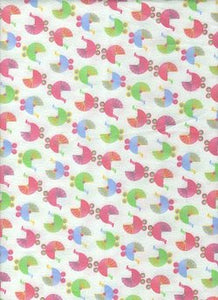 SLEEPY TIME FLANNEL 140 220 Buggies Pink Fabri-Quilt