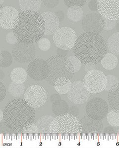 THIS ’N THAT 0867 11 Aurora Dots Silver Nancy Halvorsen Benartex