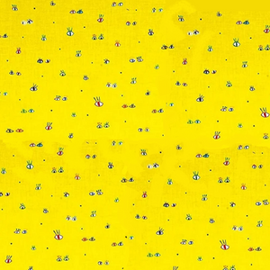 PARTY ANIMALS 26224 S Happy Eyes Yellow Quilting Treasures