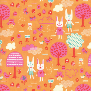 SPRING BUNNY FUN 20543 18 Easter Eggs Apricot MODA