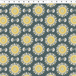 VINTAGE SUNSHINE Y1512 7 Circles Grey Ellen Crimi-Trent Clothworks