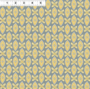 VINTAGE SUNSHINE Y1513 6 Damask Grey Ellen Crimi-Trent Clothworks