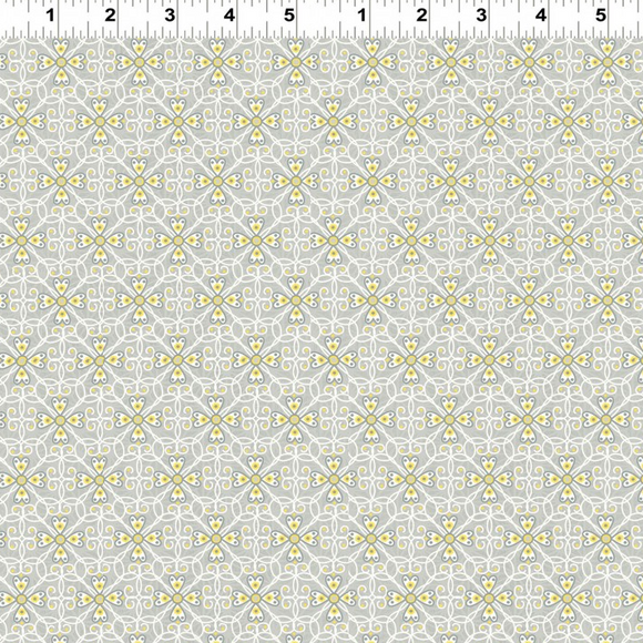 VINTAGE SUNSHINE Y1515 5 Damask Grey Ellen Crimi-Trent Clothworks