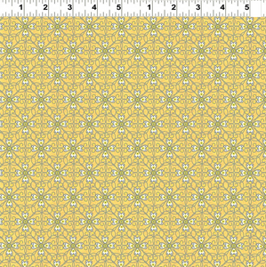 VINTAGE SUNSHINE Y1515 67 Damask Yellow Ellen Crimi-Trent Clothworks